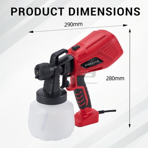 <span class=keywords><strong>Pistola</strong></span> <span class=keywords><strong>de</strong></span> Pintura Eléctrica sin Aire <span class=keywords><strong>de</strong></span> Alto Rendimiento <span class=keywords><strong>de</strong></span> 550 W, 4 Boquillas <span class=keywords><strong>de</strong></span> 1,3 mm, 3 Patrones, 1000 ml, Uso Industrial <span class=keywords><strong>para</strong></span> <span class=keywords><strong>Pintar</strong></span> <span class=keywords><strong>Metal</strong></span> <span class=keywords><strong>de</strong></span> Automóviles - Product Image 3