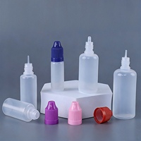 Flacons compte-gouttes en LDPE de 3 ml, 5 ml, 10 ml, 15 ml, 20 ml, 30 ml, 50 ml, 60 ml, 100 ml, 120 ml, flacons en plastique compressibles vides pour gouttes oculaires et huiles essentielles