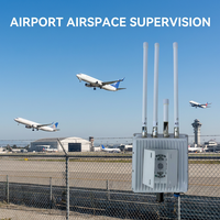 Détecteur de drones à identification à distance 3KM, système d'identification de drones en temps réel 4G 5G LAN pour la sécurité de l'espace aérien des aéroports