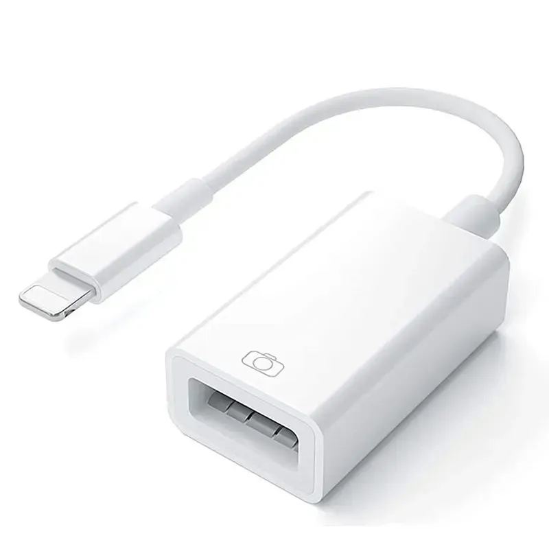 8-Pin OTG To USB 2.0 Female Adapter Cable OTG CableAdapter Reader For iPad 4/iPad Air/iPad5/iPad Mini Camera Connection Kit