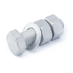M16 M20 M22 M24 Anti-Vibration Class 8.8 Carbon Steel HDG Structure Hex <b>Bolt</b> with Nuts for Telecommunication <b>Tower</b> - Product Image 2
