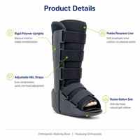 Bota Ortopédica para Caminar con Base Basculante, Inmovilizador de Fracturas de Tobillo, Fascitis Plantar, Postoperatoria, OEM, CE, ISO13485
