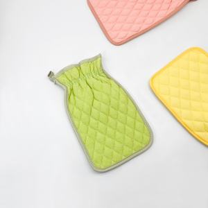 UUYP su misura di primavera calda sfregamento cenere Spa massaggio doppio lato naturale pulito profondo esfoliante per rinnovare la pelle strumento guanti da bagno - Product Image 2