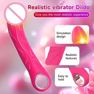 Großhandel Bestseller Weiblicher Masturbator Sexprodukte G-Punkt Klitoris Nippel Silikon Dildo Vibrator - Product Image 3