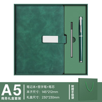 Agenda personnalisé A5, couverture rigide, non daté, 100 feuilles lignées, journal en cuir PU pour prendre des notes et coffret cadeau avec logo