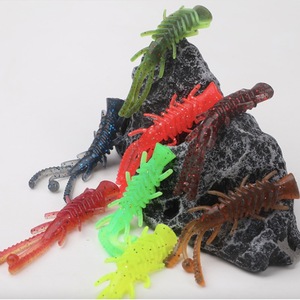Leurre de pêche bionique crevette TPE 8 pièces/paquet 2,1 g 2,4 pouces 8 couleurs avec antennes souples et paillettes laser, leurres souples artificiels en forme de crevette - Product Image 4