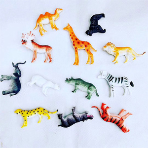 Wild Jungle Zoo Seri Hewan Ternak Model Koleksi Mainan Anak-anak Mainan Pembelajaran Awal Hadiah Natal - Product Image 2