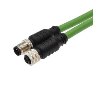 ขั้วต่อกันน้ำ IP67 แบบวงกลม สำหรับอุตสาหกรรม ขั้วต่อไฟฟ้า M12 6 ขา รหัส A ปลั๊กตัวผู้ ตัวเมีย สายเคเบิล - Product Image 4