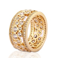 Ring 18 K Gold Überzogen Zirkonia Fashion Schmuck Geschenk Für Frauen gold engagement ringe