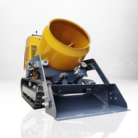 Mini-Raupenbetonmischer-Dumper 300L Euro5 EPA-Motor Hydrostatisches Kettenantriebssystem mit Motor und Lager