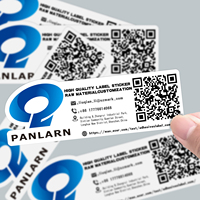 Autocollants d'étiquettes de code-barres transparents personnalisés, imperméables et résistants aux rayures, autocollants de code QR