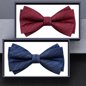 <span class=keywords><strong>Papillon</strong></span> da <span class=keywords><strong>Uomo</strong></span> per Abito Formale, Stile Retrò Casual Britannico, Accessorio di Alta Qualità con Doppio <span class=keywords><strong>Papillon</strong></span> - Product Image 6