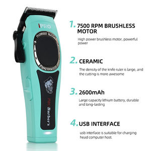 Nouveau Tondeuse à Cheveux 7500RPM Couleur Tiffany pour Salon de Beauté Tondeuse de Barbier Professionnelle Personnalisable Tondeuse à Cheveux Électrique - Product Image 2