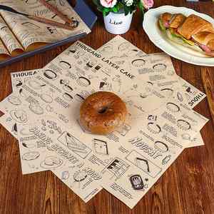 Vintage English logo Printed Packaging <b>Paper</b> for Hamburger Sandwiches and Food Mats Manufacturer for Wholesale - Product Image 2