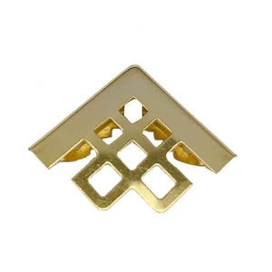 16MM gros doré Antique Bronze <span class=keywords><strong>grille</strong></span> sac à dos protecteur fer feuille livre Page Album décoratif Notbook artisanat métal coin - Product Image 4