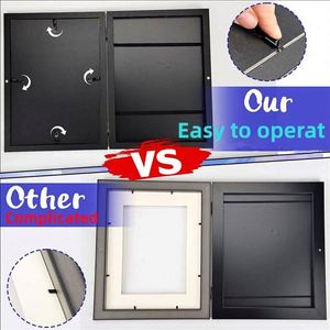 Kids Artwork <b>Frames</b> <b>A4</b> 8.3x11.8 Wood & PVC Eco-Friendly Classic Bracket Changeable Art Projects Storage <b>Frame</b> - Product Image 5