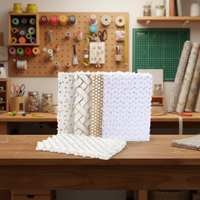Carnet en peluche tendance de style sud-coréen avec étoiles dorées et marque-page en ruban pour la planification quotidienne