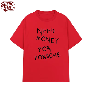 240G Người Đàn Ông Của T-Shirts Crew Cổ Biểu Tượng Tùy Chỉnh Khô Phù Hợp Với Bán Buôn Lỏng Phù Hợp Với 100% Cotton Giản Dị Màu Đỏ Thể Thao Mặc - Product Image 1