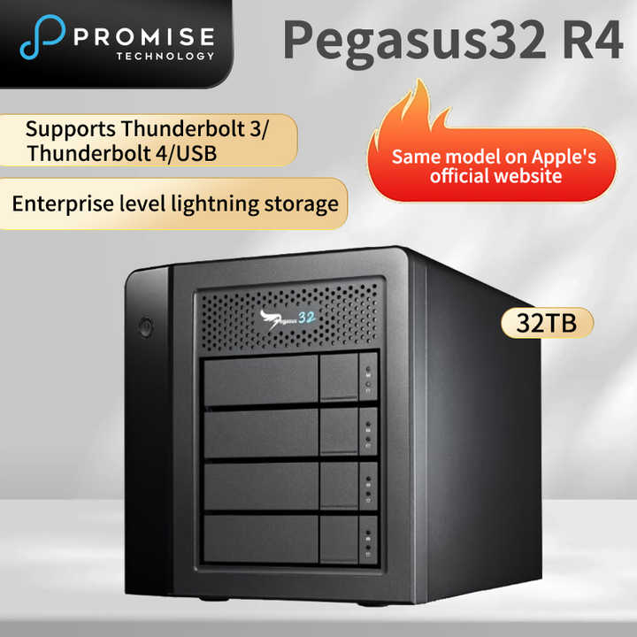 PROMISE Pegasus32 R4 16TB HDD 40Gbps TB3