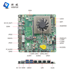 เมนบอร์ดพร้อมโปรเซสเซอร์ I5 7360U HD VGA LVDS eDP 2 COM 4 RJ45 Lan 8 USB Firewall Server เมนบอร์ดอุตสาหกรรม - Product Image 2