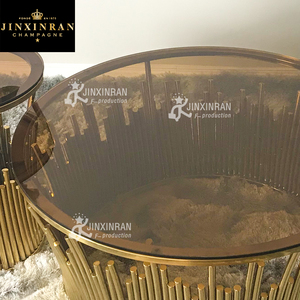 Modern Round Stain Less Steel Coffee <strong>Table</strong> Living Room Furniture <strong>clear</strong> Glass Top End <strong>Table</strong> Luxury Design Tea <strong>Table</strong> - Product Image 3