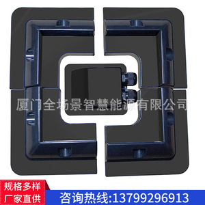 Solar Mounting System Abs <b>Plastic</b> <b>Bracket</b> White 5 Piece Set For Rooftop Installation - Product Image 3