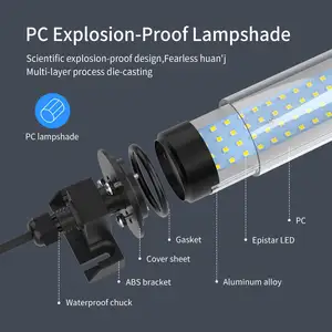 30W Machine Light 110-220V Tube CNC Lathe Drilling Led Work Light Waterproof Industrial Lighting Explosion-proof Lamp