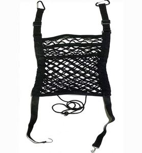 BSCI Factory <b>Car</b> <b>Seat</b> <b>Back</b> Net Bag Handbag Holder Driver Storage Netting Pouch 3-Layer <b>Car</b> Mesh Organizer - Product Image 1