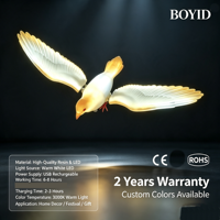 Décoration lumineuse LED Boyid en forme d'oiseau, couleurs vives, dynamique automatique, pigeon pour éclairage de parc, lampe décorative pour jardin