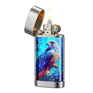 Encendedor de Gas Recargable Electrónico Falcon X con Logotipo Personalizado, Diseño de Llama de un Solo Chorro para Fumar Cigarros y Cigarrillos en Francia - Product Image 5