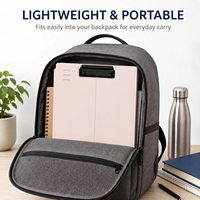Soporte Plegable para Portapapeles 360 °   Portapapeles Giratorio de Plástico PP con Clip Metálico y Ranura para Bolígrafo para la Escuela y la Oficina