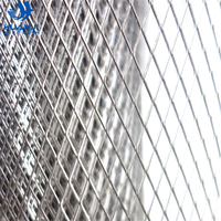 Grillage métallique perforé expansé en aluminium/PVC, motif losange, pour protection de gouttière, anti-corrosion, services de pliage et de découpe