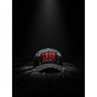 Gorra de Béisbol en Stock Modelo Original con Logo Bordado 3D Personalizado, Visera Curva, Estructura de Gamuza de 5 Paneles y Pedrería con Logo Personalizado
