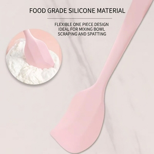 Espátula <span class=keywords><strong>de</strong></span> Silicona para Cocina, Diseño <span class=keywords><strong>de</strong></span> una Pieza, Libre <span class=keywords><strong>de</strong></span> BPA, Resistente al Calor, Antiadherente, <span class=keywords><strong>de</strong></span> 8/11 Pulgadas, Personalizada - Product Image 4