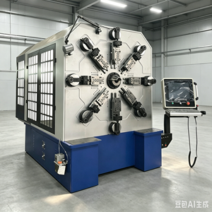 Máquina CNC Servo para Formar Resortes sin Cilindro, Rotación de Alambre de 360 Grados, Diámetro de Alambre de 0.2-10.0mm, Corte y Formación Multiángulo - Product Image 2