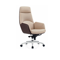 Chaise de bureau de direction à dossier haut en cuir PU, chaise de direction réglable avec design contemporain, prix d'usine, chaise pivotante en maille
