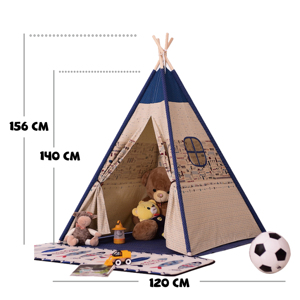 Tentes jouets <span class=keywords><strong>tipi</strong></span> camping tente extérieure <span class=keywords><strong>adulte</strong></span> <span class=keywords><strong>tipi</strong></span> canop <span class=keywords><strong>intérieur</strong></span> blanc bleu jouer enfants <span class=keywords><strong>tipi</strong></span> tente/ - Product Image 6
