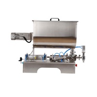 Machine de remplissage semi-automatique de pâte, mélangeur en U pour beurres corporels fouettés, gloss à lèvres, shampoing, crème cosmétique pour ongles