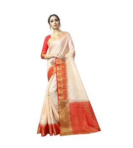 Saris en soie artificielle tendance pour occasions spéciales, mariages, lavables, vente en gros, ethniques - Product Image 1