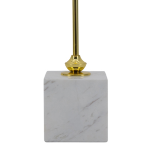 Sculpture décorative en marbre en forme d'étoile avec finition dorée et accents en pierre pour la décoration de la maison, du bureau, ou comme ornement de table basse - Product Image 4