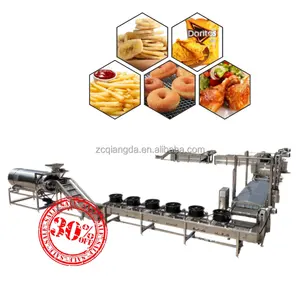Ficha de batata de aço inoxidável 304, alta qualidade, linha de produção de batatas fritas e batatas fritas francesas, máquina de fabricação de chips