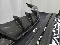 Kit carrosserie amélioré style OC en fibre de carbone sèche, comprenant lèvre avant, jupes latérales et diffuseur arrière, pour Porsche Panamera 976 2024+