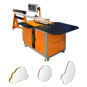 CNC Rolling Metal Picture Photo <span class=keywords><strong>Frame</strong></span> Marco de espejo Marcos redondos de acero Máquina dobladora de aluminio Máquina dobladora de marcos de espejo - Product Image 3