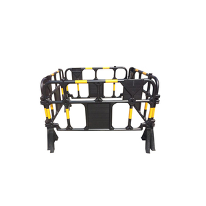 Barrière de contrôle des foules en plastique moulé par soufflage 1600, barricade de chantier mobile en plastique HDPE pour l'isolation des chantiers de construction - Product Image 5