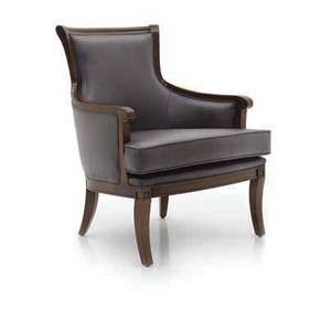 Poltrona reclinata in pelle di ministro con accento contemporaneo divano per l'home Office stile minimalista sedia per il tempo libero - Product Image 1