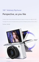 Videocámara de Vlogging con WIFI, 96MP, 60 Filtros, Antivibración, WDR, Pantalla Giratoria de 180 Grados, Cámara Digital 8K SD, Marca Privada de Fábrica