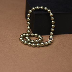 Collier vintage chrétien avec perles d'imitation de cristal de 10 mm, bijoux tendance pour femmes, idéal pour les fêtes et les cadeaux d'anniversaire - Product Image 5