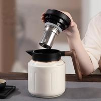 BORGE Bouilloire isotherme personnalisée en acier inoxydable 316 avec affichage intelligent de la température, bouteille isotherme pour boissons chaudes et froides