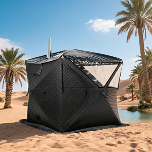 Elegante Sauna Poligonal para Bienestar al Aire Libre con Diseño Moderno y Amplio Interior - Product Image 1