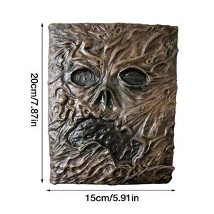 3D Halloween Necronomicon ornamento Evil DeadBook resina Tapa dura diario decoración Evil Dead Magic Book Horror Movie Prop Collection - Product Image 6